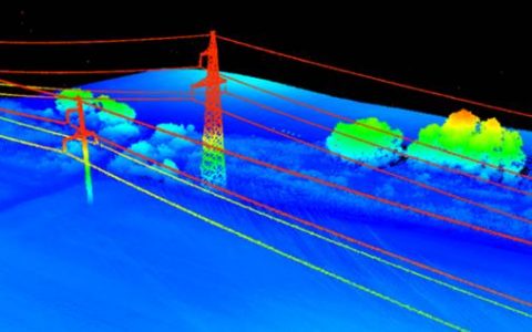 無人機(jī)LiDAR傳感器用于電力線管理