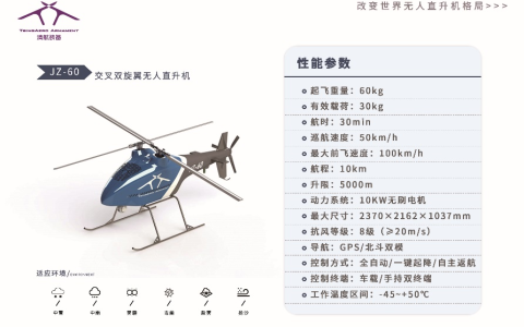 清航裝備無人機（交叉雙旋翼無人直升機）